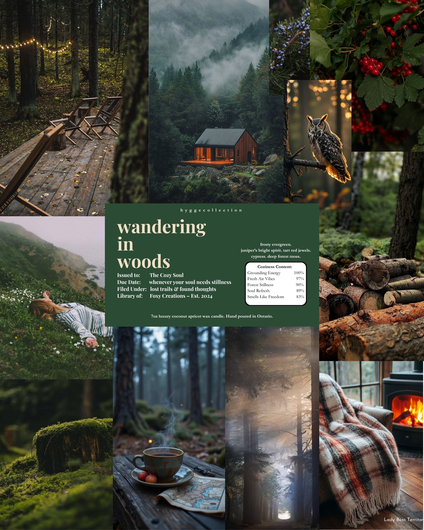 Wandering in Woods – Coconut Apricot Wax Candle