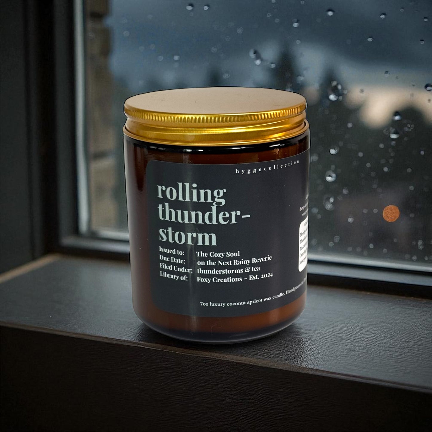 Rolling Thunderstorm – Coconut Apricot Wax Candle