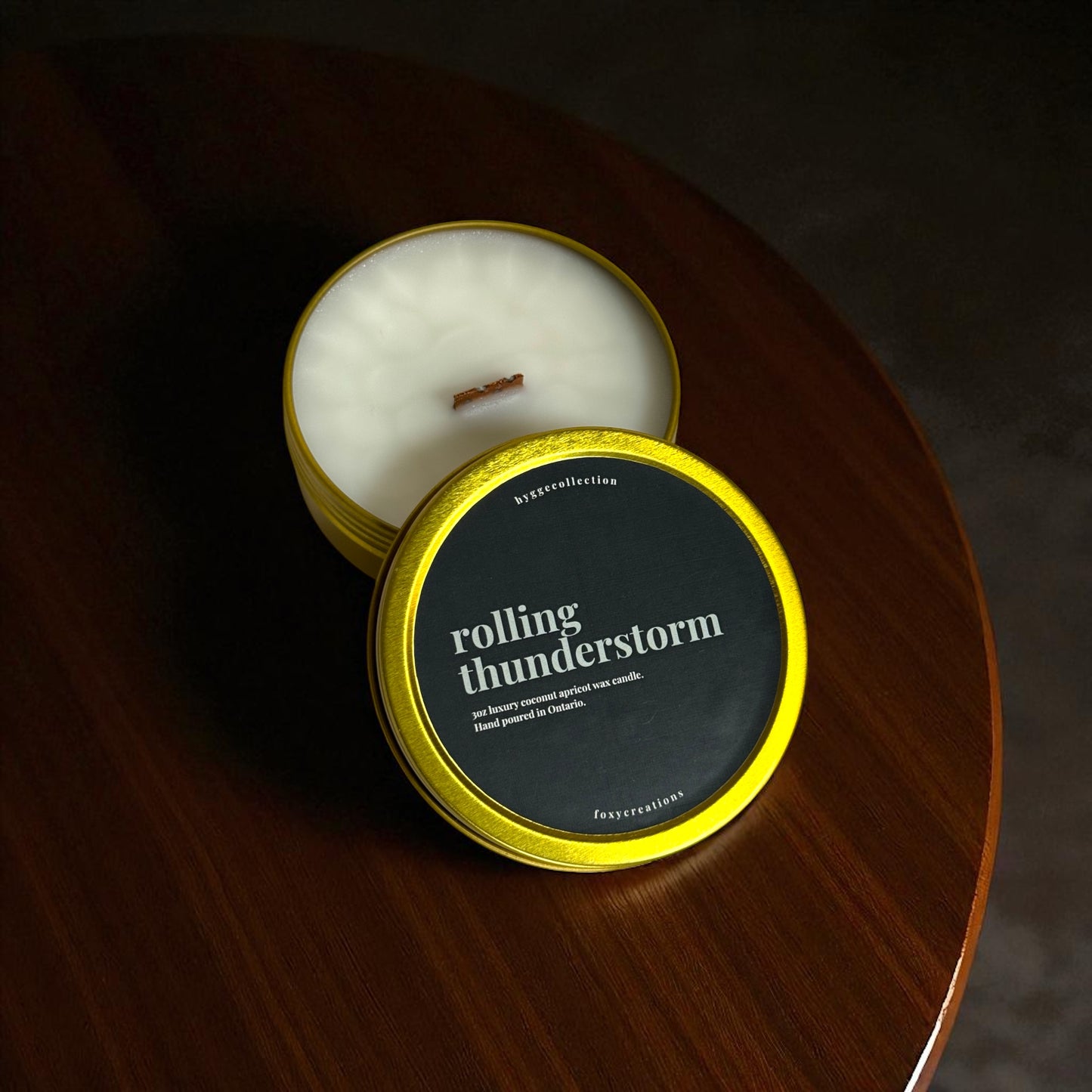Rolling Thunderstorm – Coconut Apricot Wax Candle