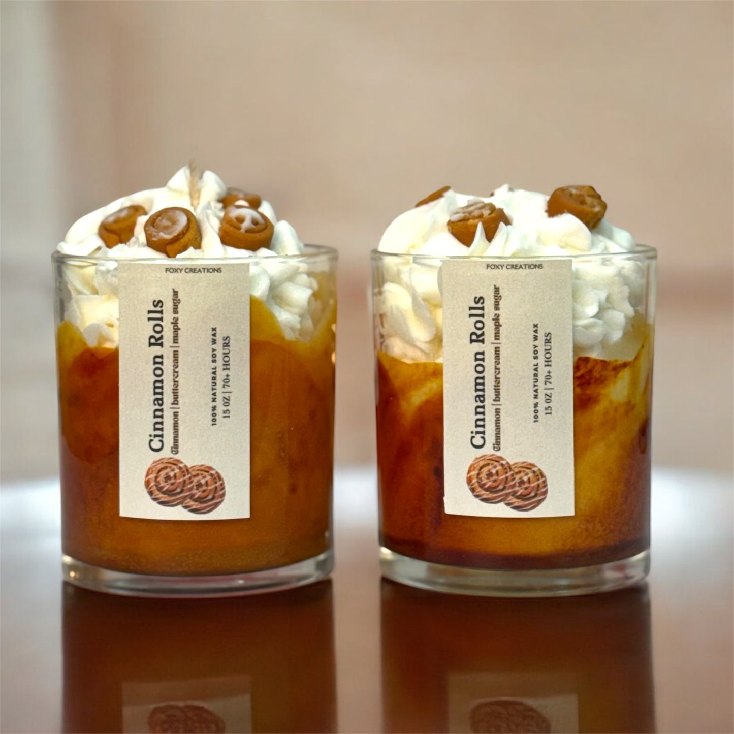 Cinnamon Rolls- 100 % Natural Soy Wax Candle