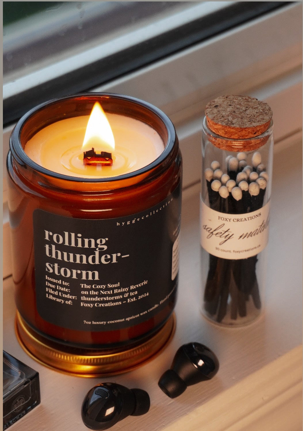 Rolling Thunderstorm – Coconut Apricot Wax Candle