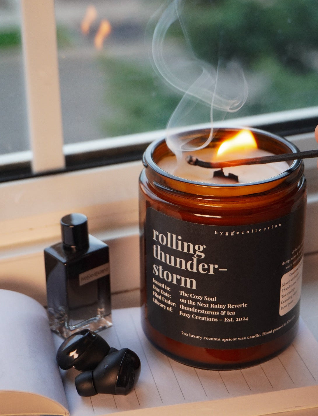 Rolling Thunderstorm – Coconut Apricot Wax Candle