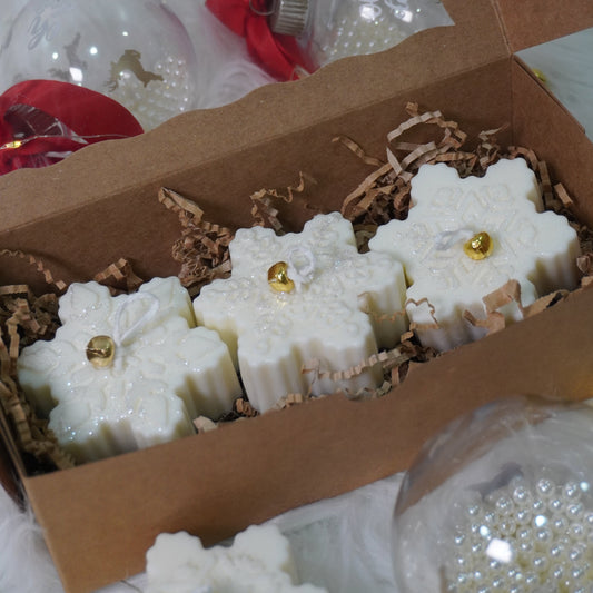 Snowflake Votive Candle gift box-Soy blend Wax