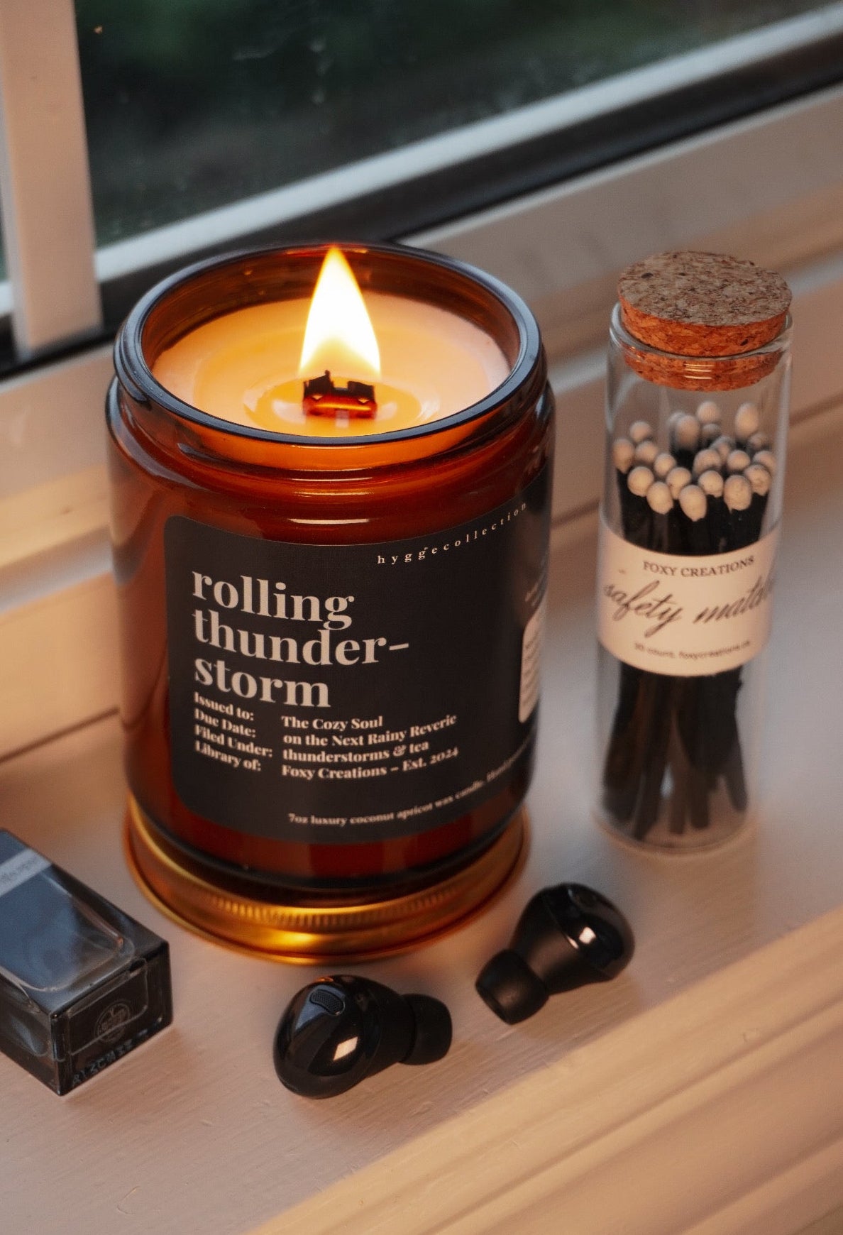 Rolling Thunderstorm – Coconut Apricot Wax Candle