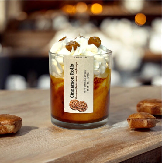 Cinnamon Rolls- 100 % Natural Soy Wax Candle