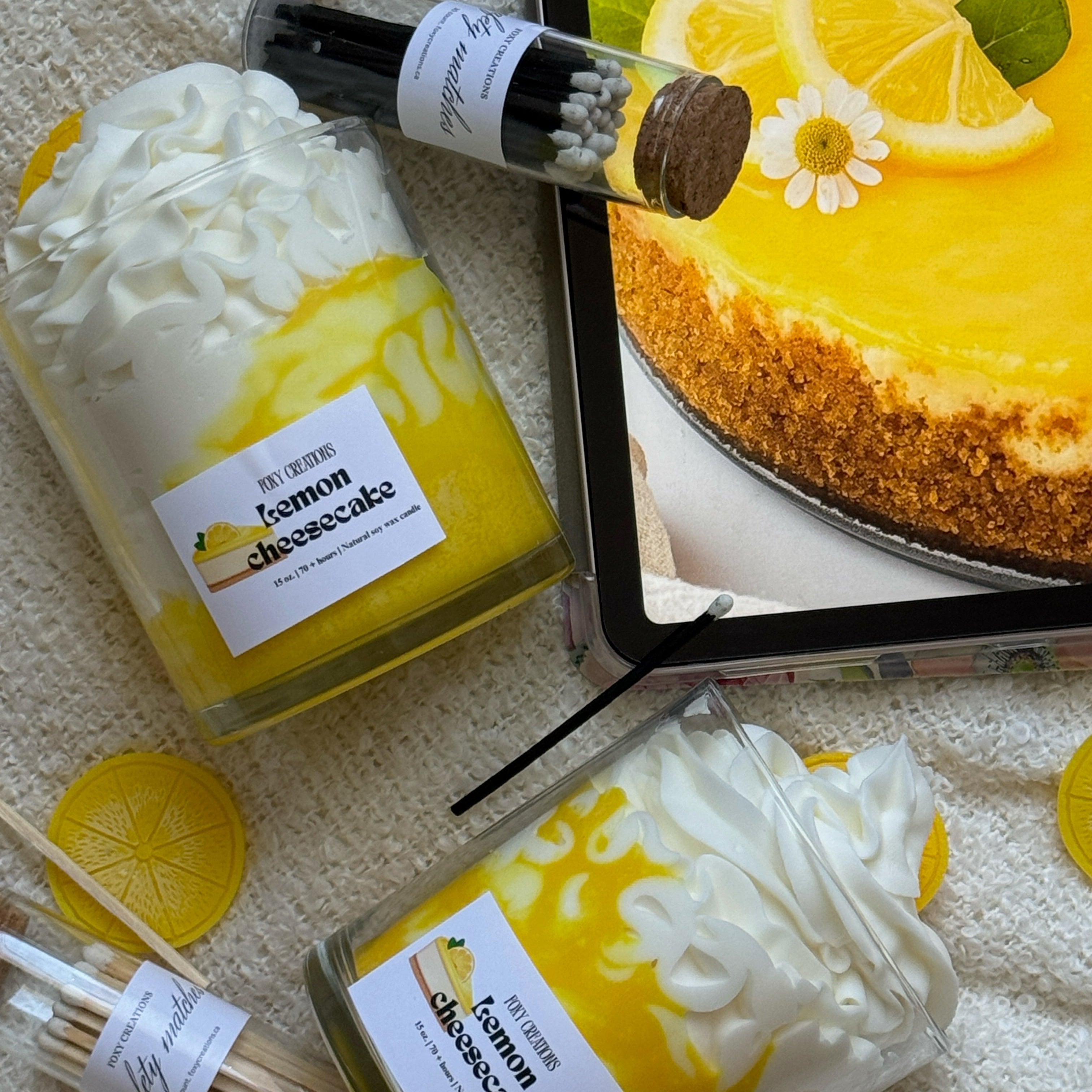 Lemon Cheesecake 100% Natural Soy Wax Candle