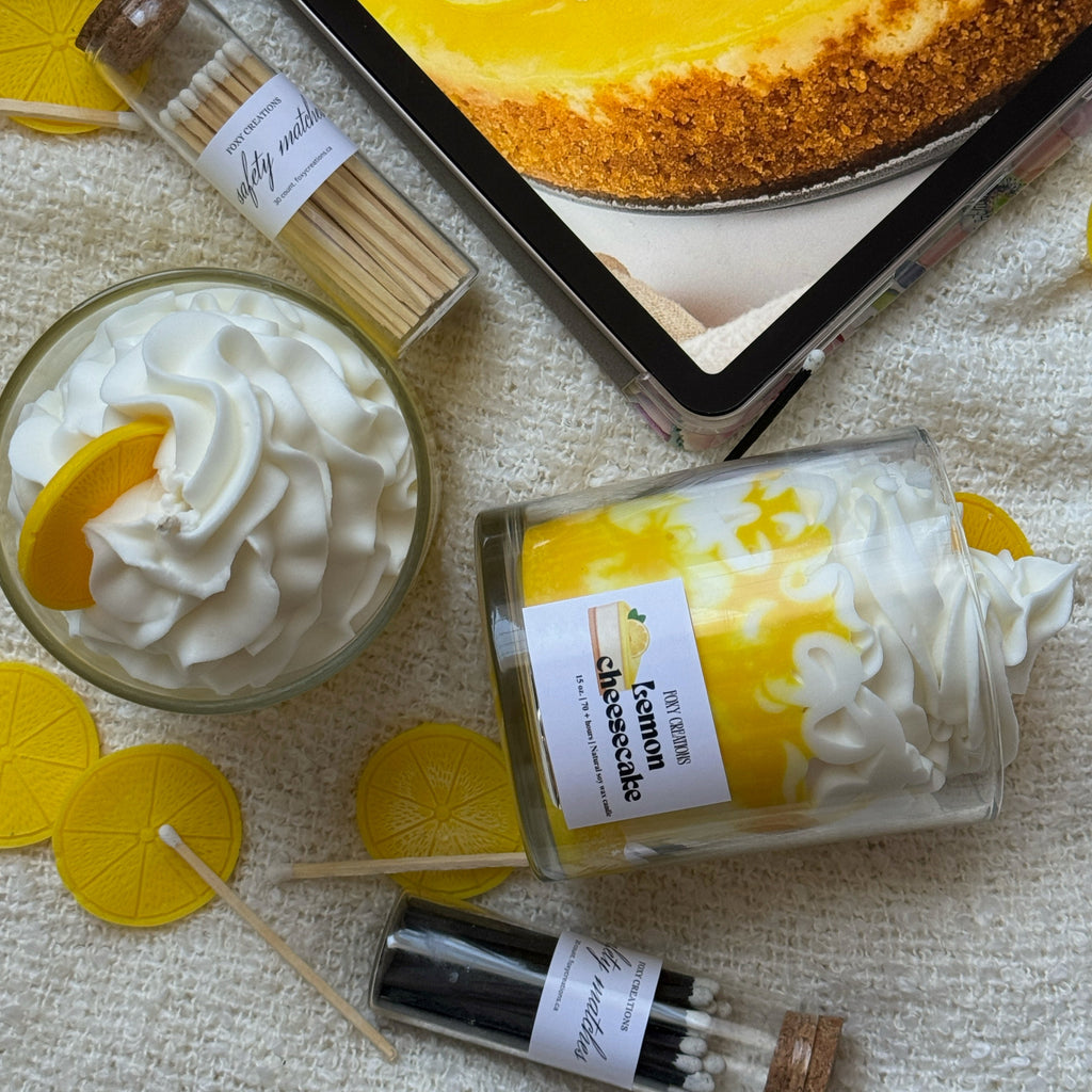 Lemon Cheesecake 100% Natural Soy Wax Candle