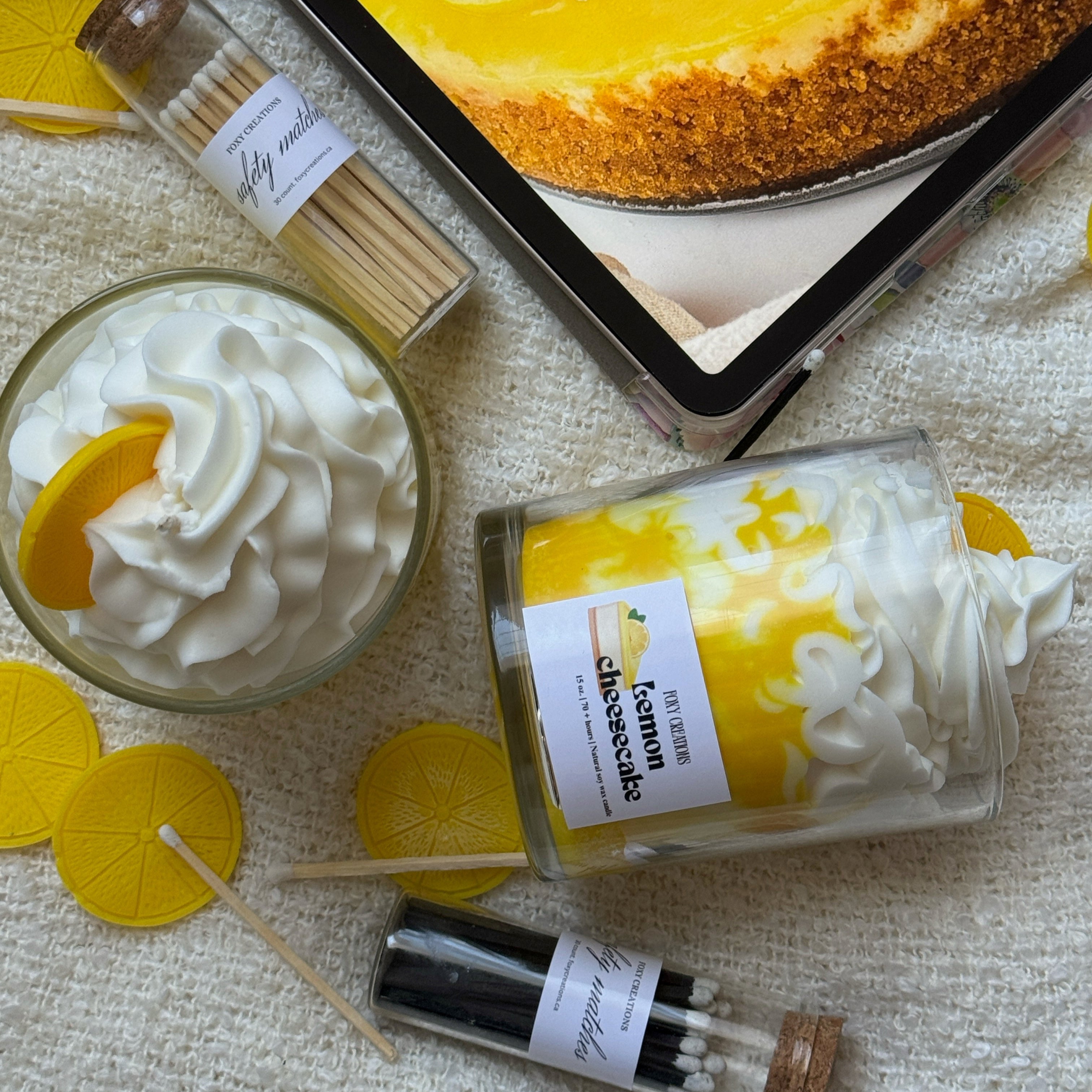 Lemon Cheesecake 100% Natural Soy Wax Candle