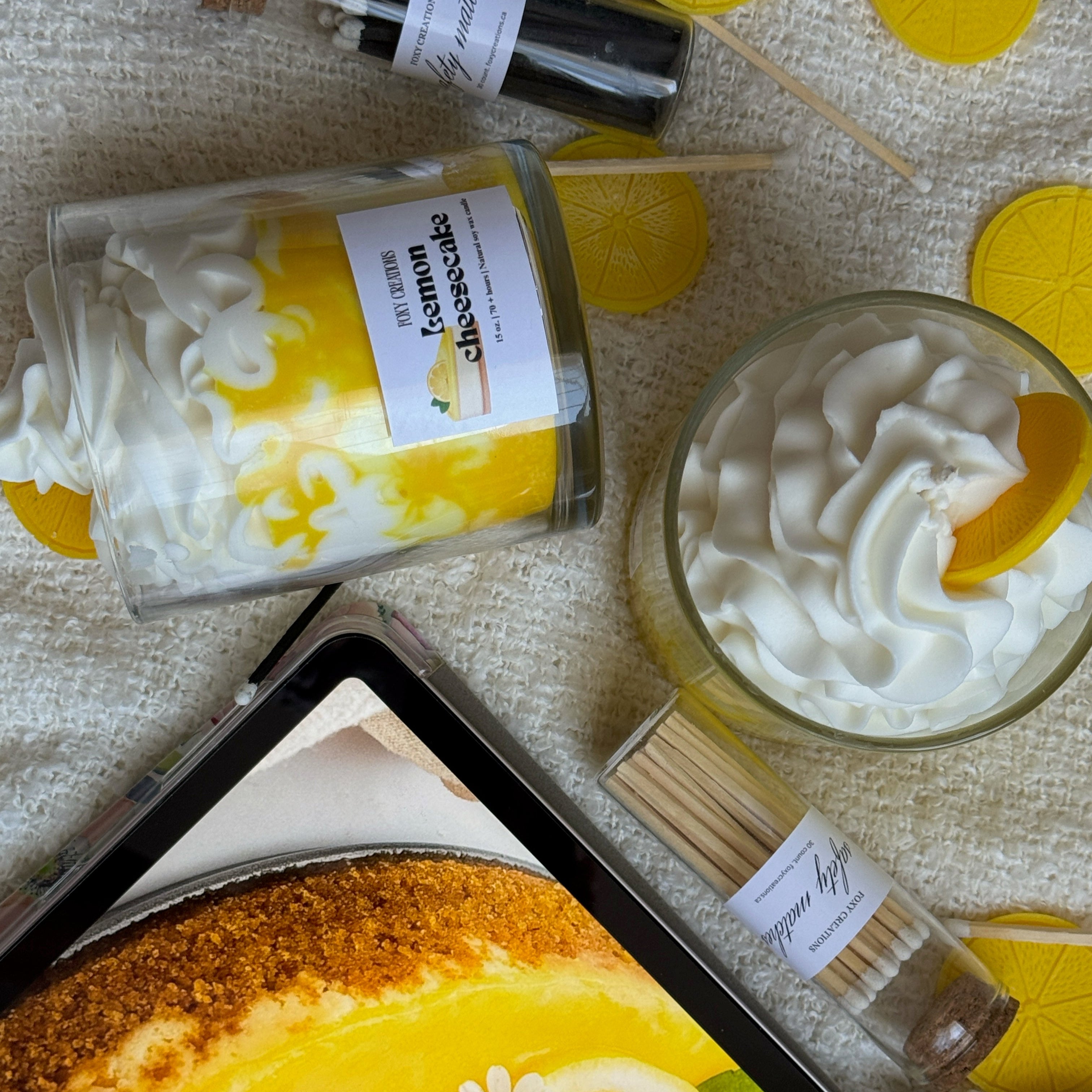 Lemon Cheesecake 100% Natural Soy Wax Candle