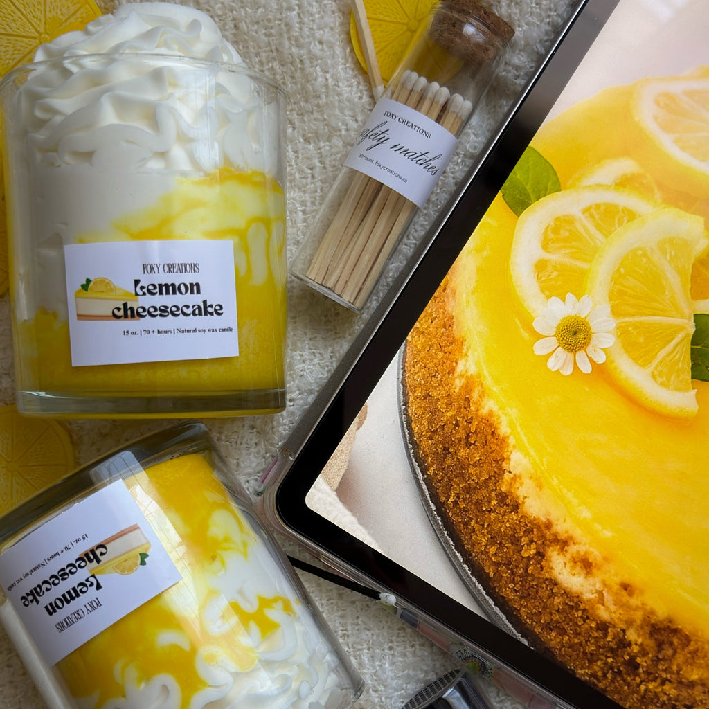 Lemon Cheesecake 100% Natural Soy Wax Candle