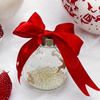 Round Ornament with Pearls – Elegant Festive Décor