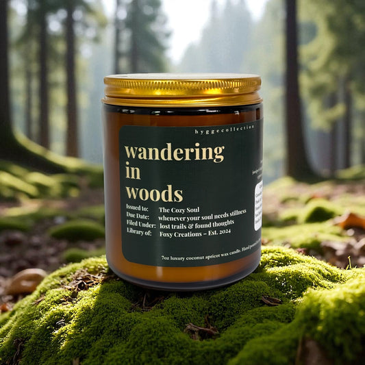 Wandering in Woods –  Coconut Apricot Wax Candle