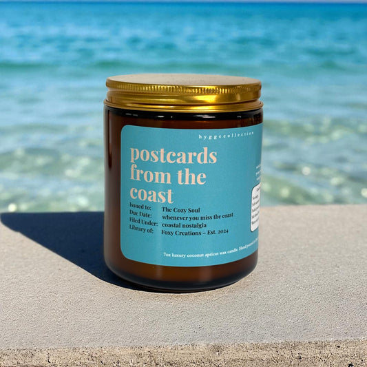 Postcards from the coast-  Coconut Apricot Wax Candle