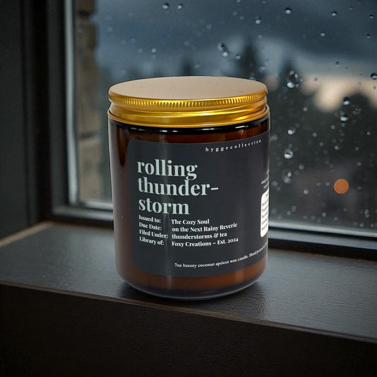 Rolling Thunderstorm – Coconut Apricot Wax Candle