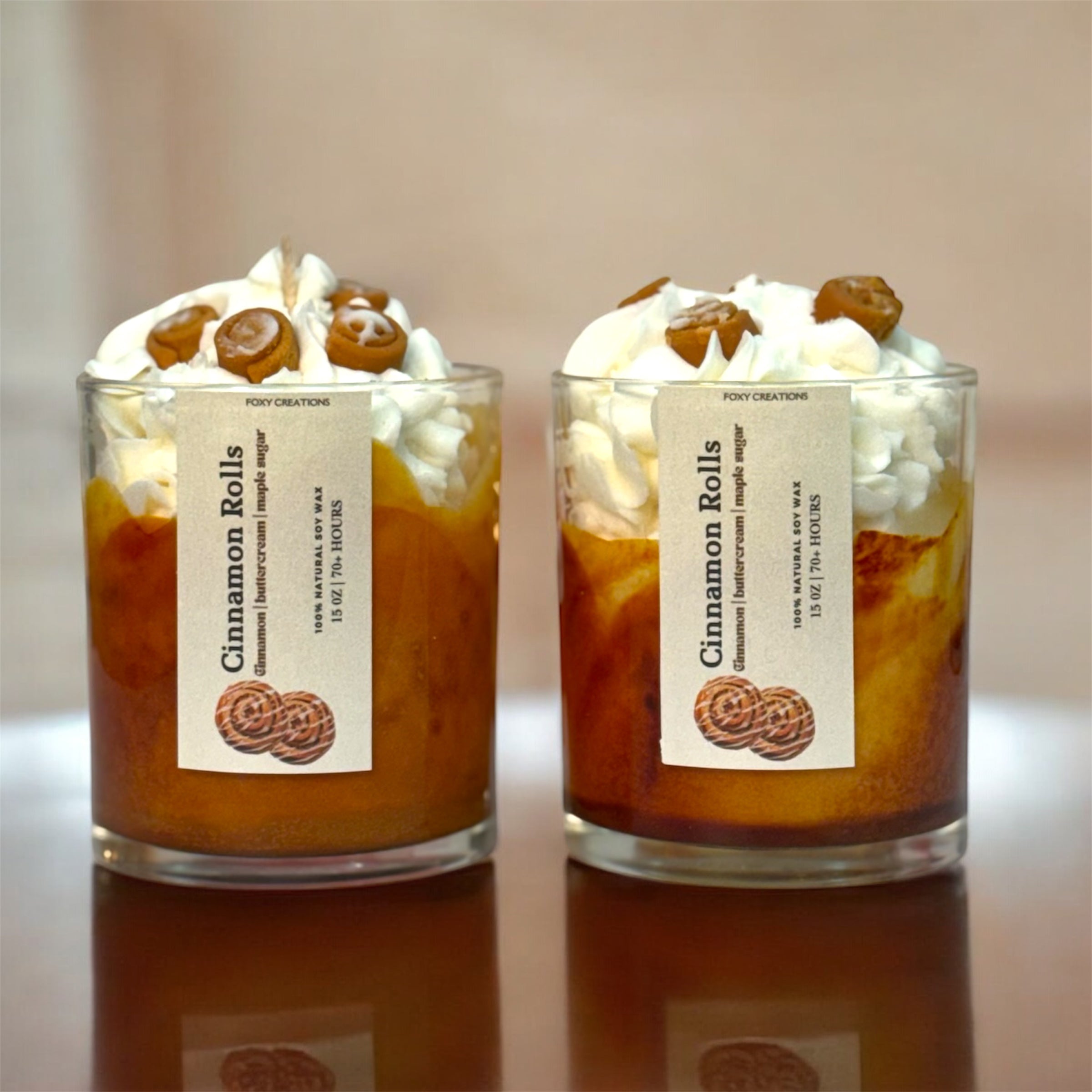 Cinnamon Rolls- 100 % Natural Soy Wax Candle