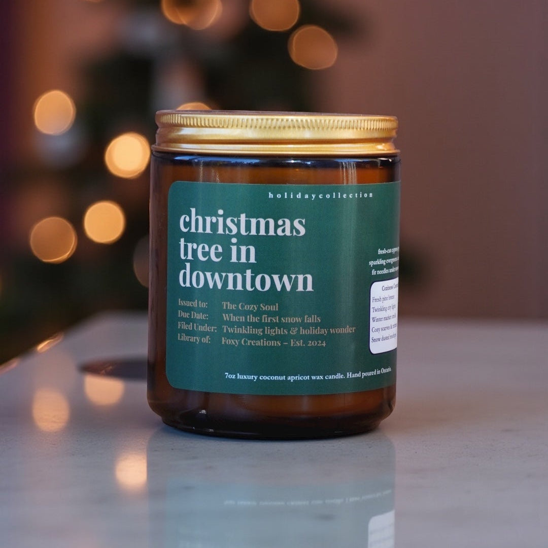 Christmas Tree in Downtown-Luxury Coconut Apricot Wax