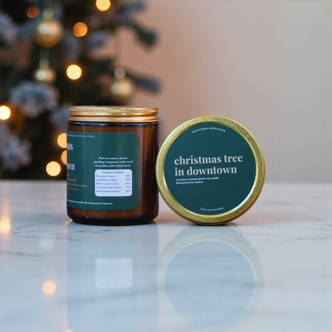 Christmas Tree in Downtown-Luxury Coconut Apricot Wax