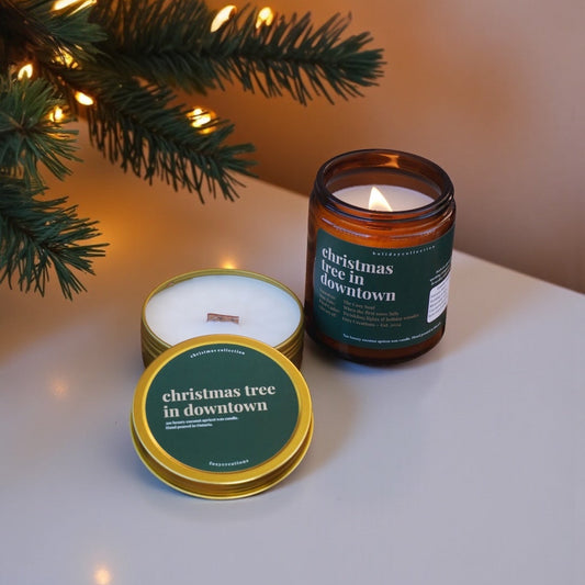 Christmas Tree in Downtown-Luxury Coconut Apricot Wax