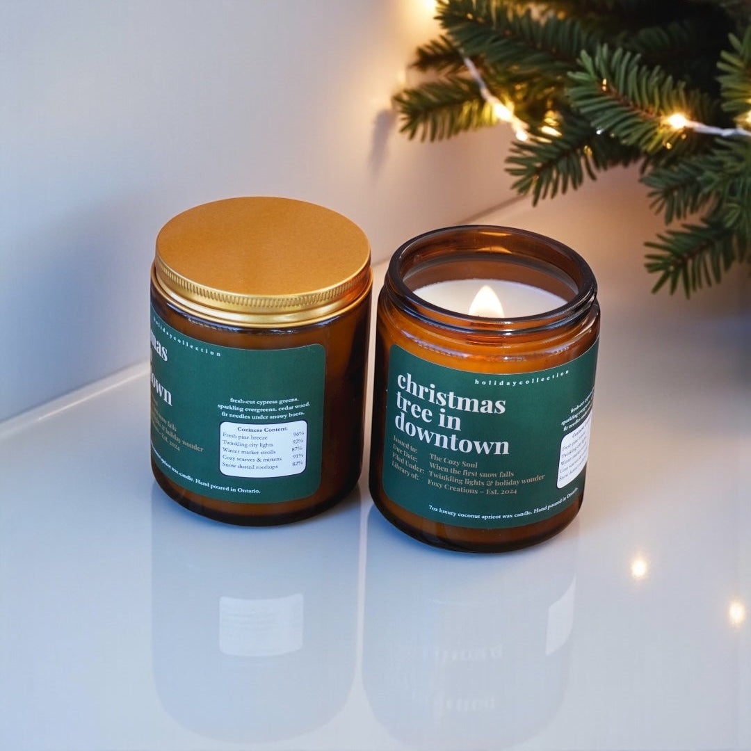 Christmas Tree in Downtown-Luxury Coconut Apricot Wax